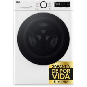 Lavadora secadora - LG F4DR6009A1W, Serie 600, 9 kg / 6 kg, 1400 rpm, 12 programas
